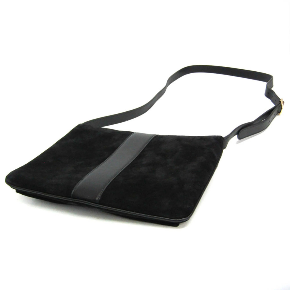 GUCCI Authentic Black Leather Shoulder Bag - Picture 2 of 14
